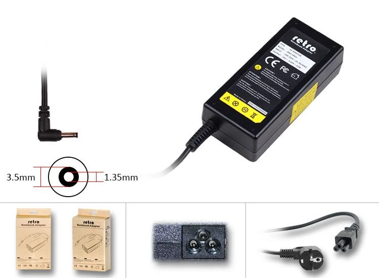 RETRO Casper 19V 3.42A 65W 3.5x1.35mm Notebook Ada