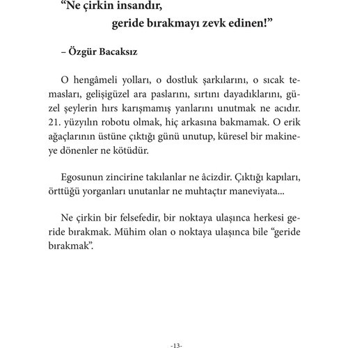 Bazı Yollar Yalnız Yürünür - Özgür Bacaksız