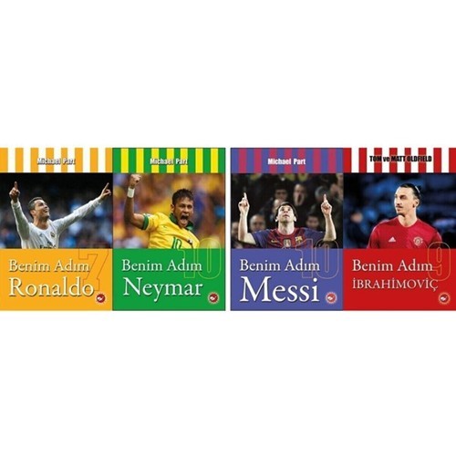 Beyaz Balina Yayınları Benim Adım Ronaldo Messi Neymar Ibrahimoviç 4 Kitap Set