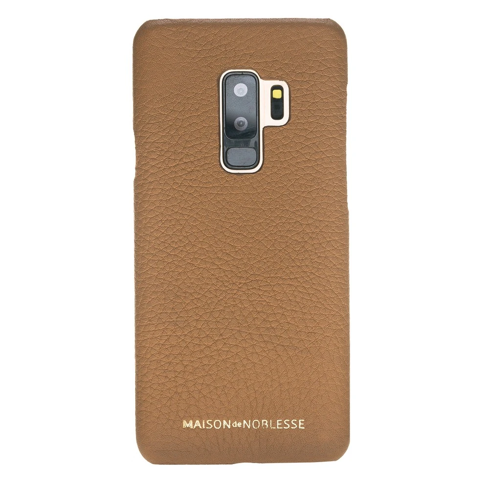 Maison de Noblesse Ultimate Jacket Deri Arka Kapak Samsung S9 Plus ERC7 Taba