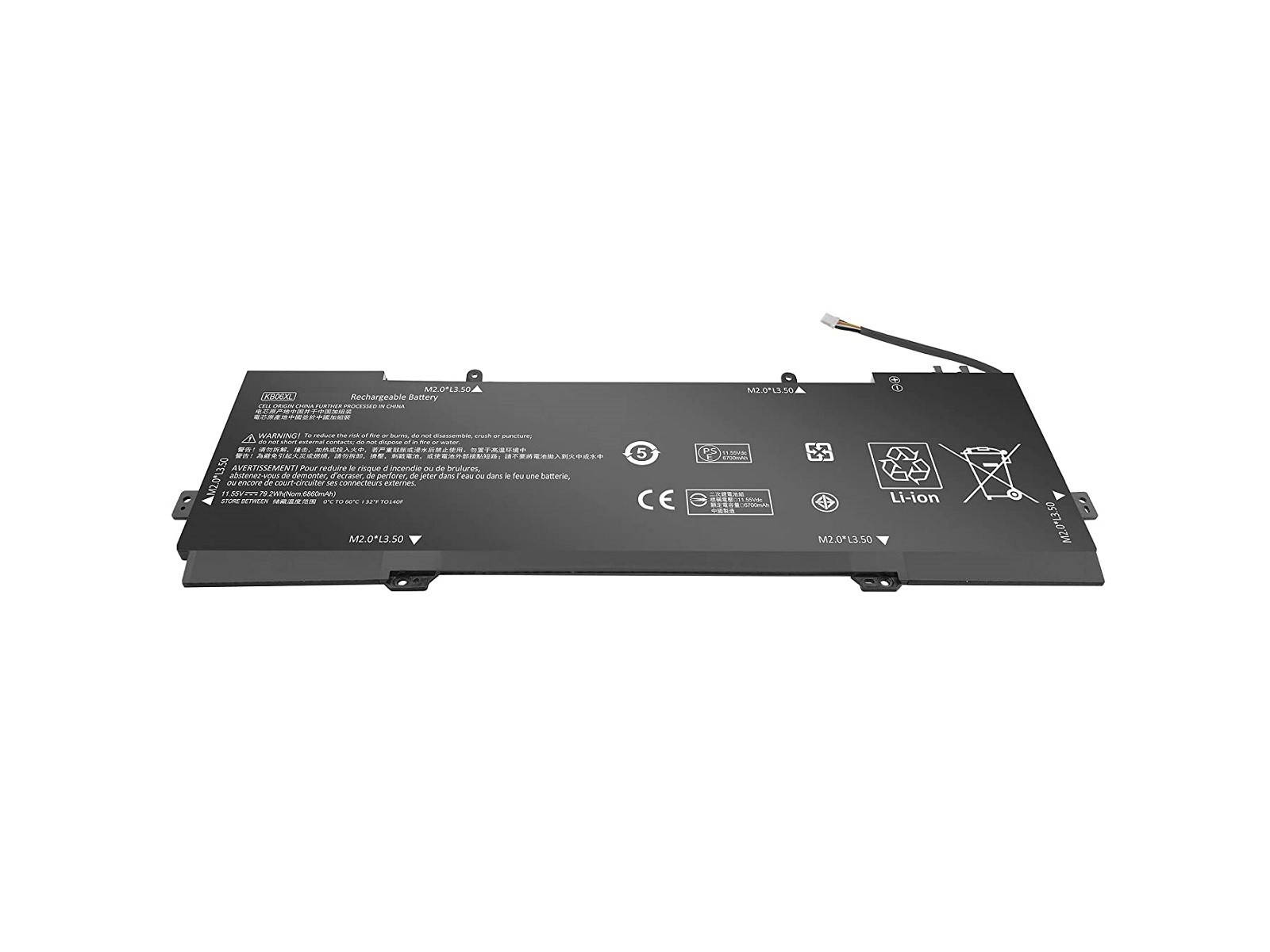 RETRO Hp Spectre 15-bL000 x360, KB06XL Notebook Bataryası
