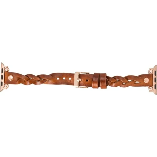 PLM Apple Watch Deri Kordon Wanda 38-40MM Ferro Rose Gold Trok RST2EF Taba