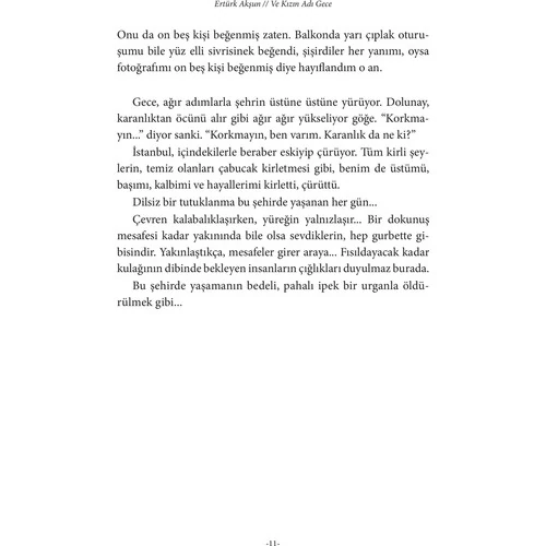 Ve Kızın Adı Gece - Ertürk Akşun