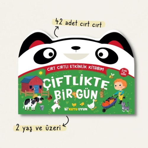 Bi Kutu Oyun Cırt Cırtlı Etkinlik Kitabım - Çiftlikte Bir Gün (2+ Yaş)