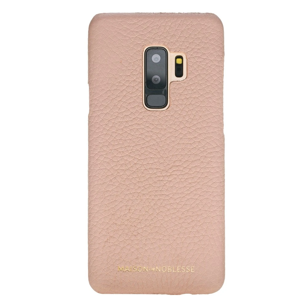 Maison de Noblesse Ultimate Jacket Deri Arka Kapak Samsung S9 Plus ERC5 Pembe