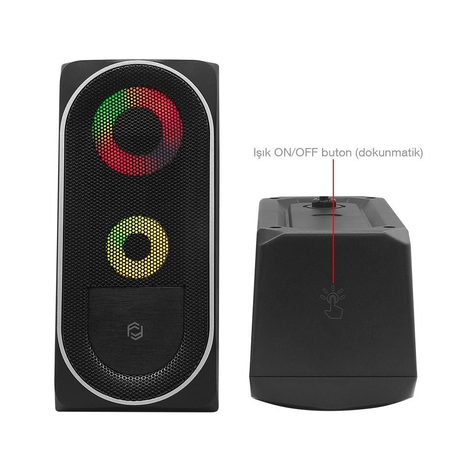 Frisby FS-2138U USB 2.0 HOPARLÖR RGB LED SİYAH