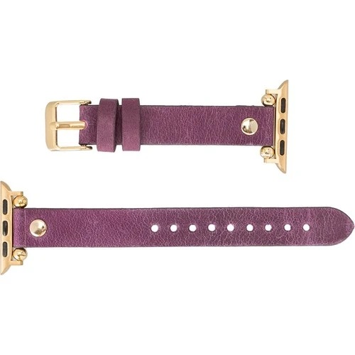 PLM Apple Watch Deri Kordon 38-40MM Ferro Rose Gold Trok G7 Mor