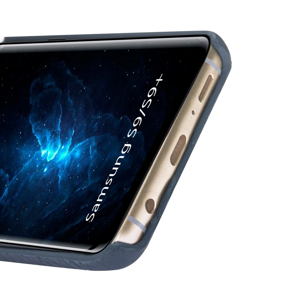 Maison de Noblesse Ultimate Jacket Deri Arka Kapak Samsung S9 Plus ERC6 Lacivert