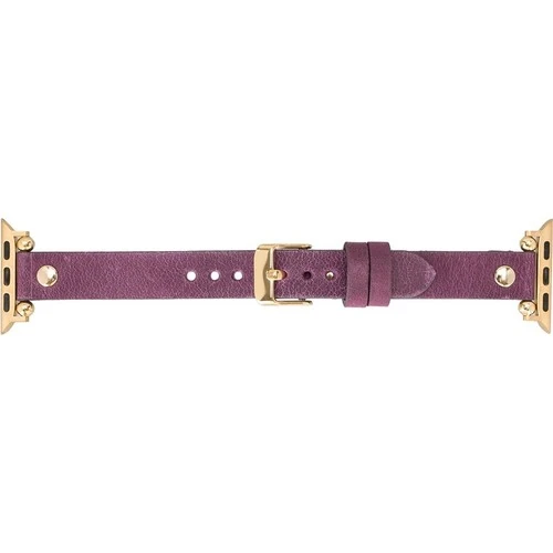 PLM Apple Watch Deri Kordon 38-40MM Ferro Rose Gold Trok G7 Mor