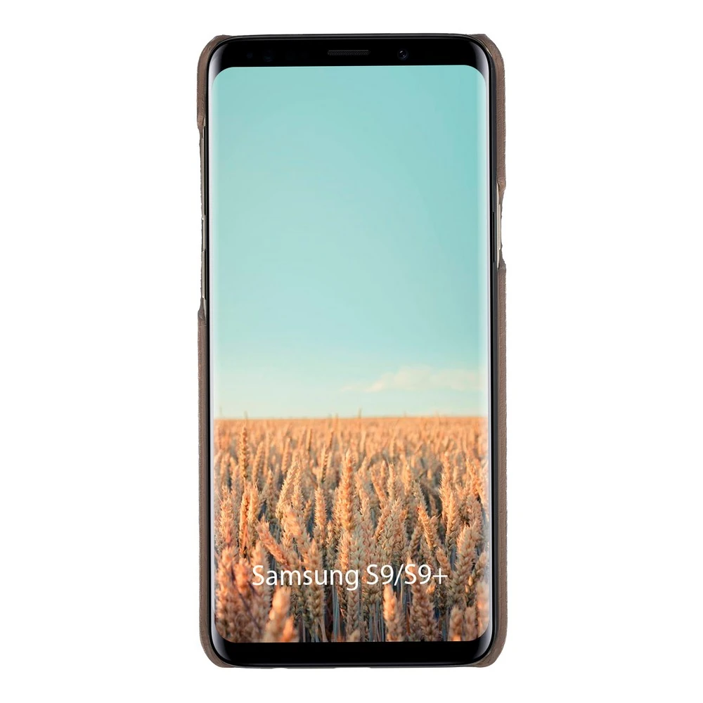 Maison de Noblesse Ultimate Jacket Deri Arka Kapak Samsung S9 Plus ERC7 Taba