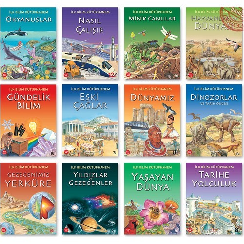 Iş Bankası Ilk Bilim Kütüphanem Seti 12 Kitap