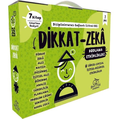 Dikkat Zeka 1. Sınıf Seti 7 Yaş (7 Kitap) - Mehmet Türkdoğan
