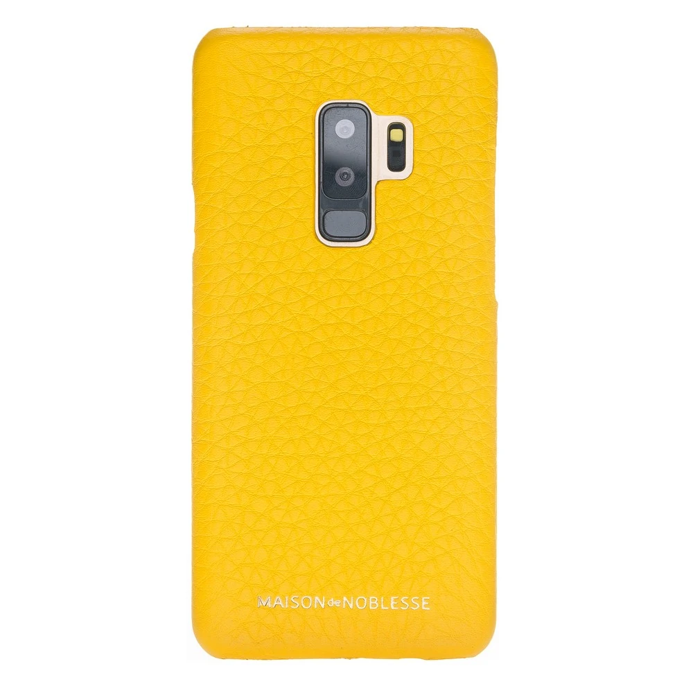 Maison de Noblesse Ultimate Jacket Deri Arka Kapak Samsung S9 Plus FL12 Sarı