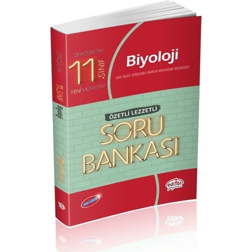 Editör Yayınları 11. Sınıf Biyoloji Özetli Lezzetli Soru Bankası
