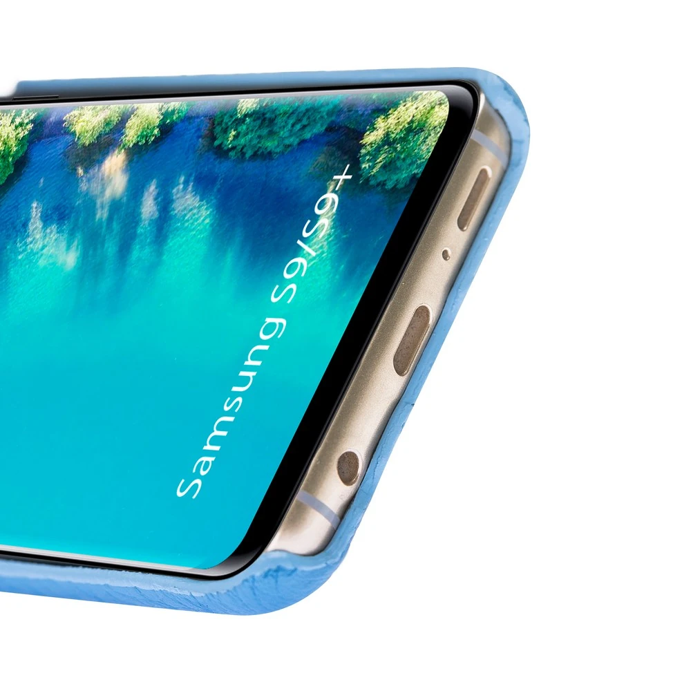 Maison de Noblesse Ultimate Jacket Deri Arka Kapak Samsung S9 Plus ERC8 Mavi