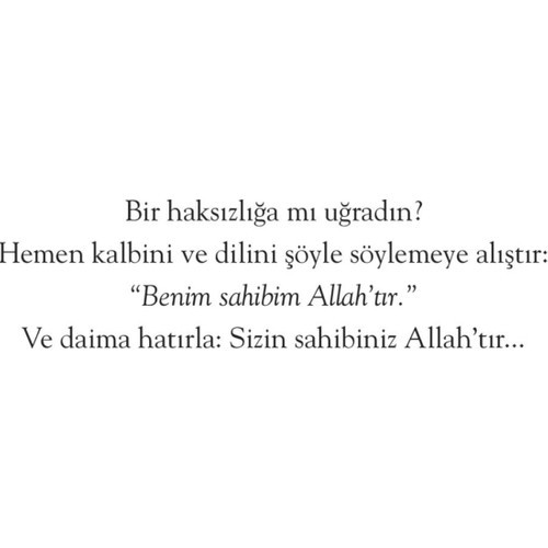 Allah Sizin Sahibinizdir - Uğur Koşar