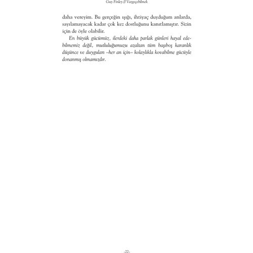 Vazgeçebilmek - Guy Finley