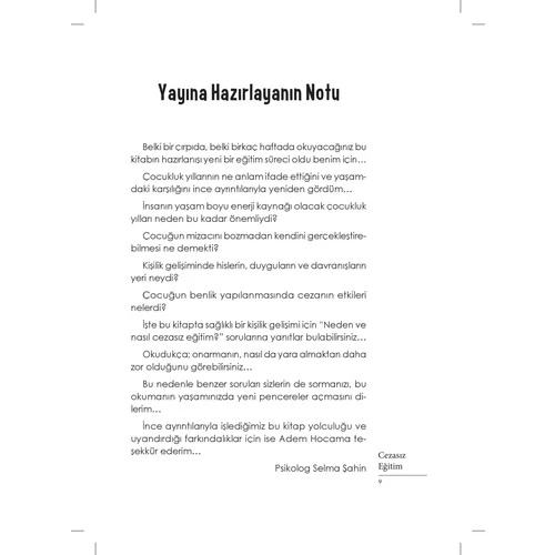 Cezasız Eğitim - Adem Güneş