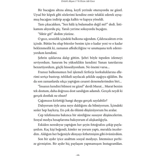 Ve Kızın Adı Gece - Ertürk Akşun