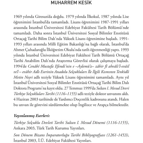 At Üstünde Selçuklular-Muharrem Kesik