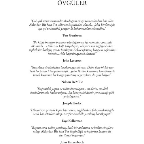 Aklından Bir Sayı Tut - John Verdon