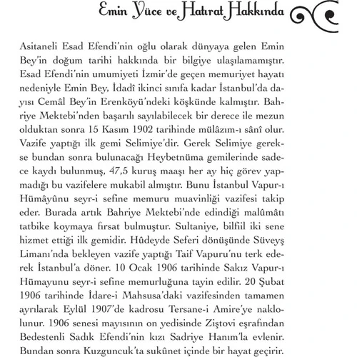 Abdülhamid Donanmasında Bir Bahriyeli - Donanma Zabiti Emin Yüce'nin Hatıraları