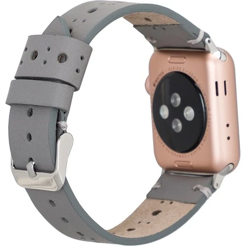 PLM Apple Watch Deri Kordon Ba8 42-44MM Rst9 Gri