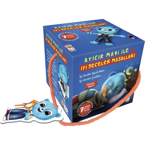 Ayıcık Mavi İle İyi Geceler Masalları Seti (7 Kitap) - Melek Dinçer