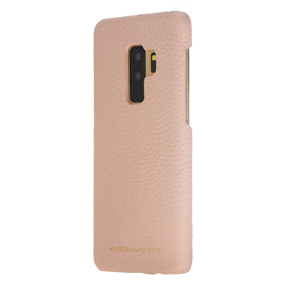 Maison de Noblesse Ultimate Jacket Deri Arka Kapak Samsung S9 Plus ERC5 Pembe