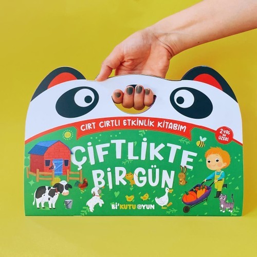 Bi Kutu Oyun Cırt Cırtlı Etkinlik Kitabım - Çiftlikte Bir Gün (2+ Yaş)