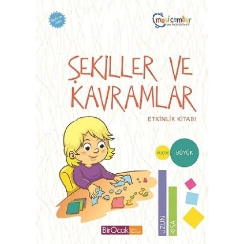 Şekiller Ve Kavramlar Etkinlik Kitabı - Mavi Çember (48 Ay Ve Üzeri / Spiralli) - Fatma İşler