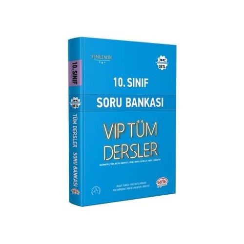 Editör Yayınları 10. Sınıf Vıp Tüm Dersler Soru Bankası