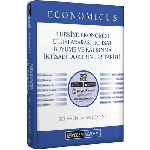 Pegem Akademi Yayıncılık KPSS A Grubu Economicus Türkiye Ekonomisi, Uluslararası İktisat,