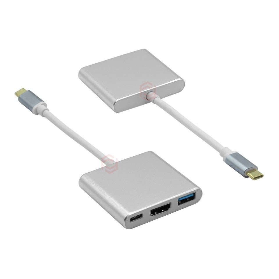 FRISBY FA-7656TC  USB3.1 TYPE-C => HDMI+USB3.0 +PD ŞARJ Çevirici Adaptör