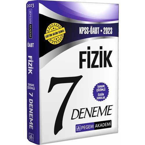 Pegem Akademi Yayıncılık 2023 KPSS ÖABT Fizik 7 Deneme