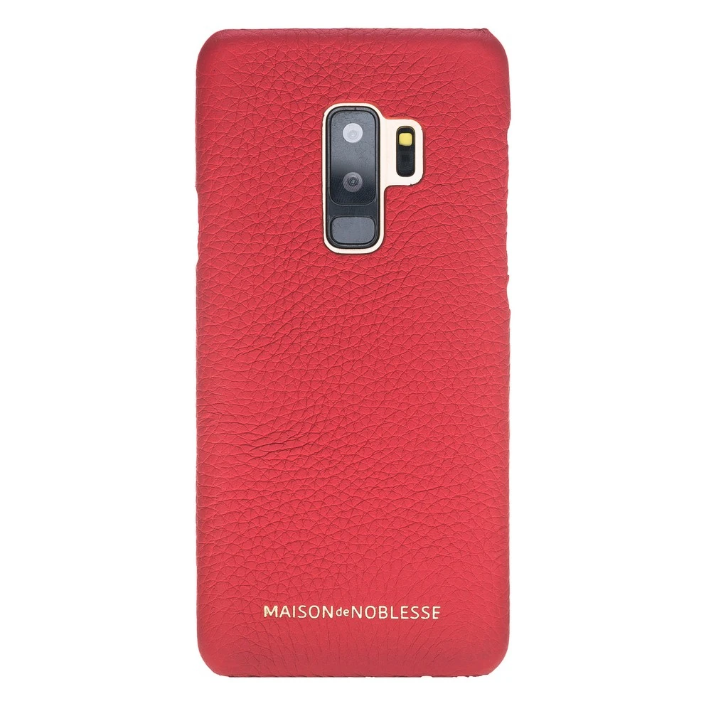 Maison de Noblesse Ultimate Jacket Deri Arka Kapak Samsung S9 Plus ERC2 Kırmızı