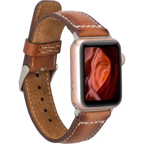 PLM Apple Watch Deri Kordon Sen 38-40MM RST2EF Taba