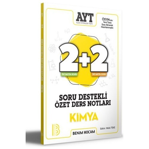 Benim Hocam Yayınları 2021 AYT Kimya 2 + 2 Soru Destekli Özet Ders Notları