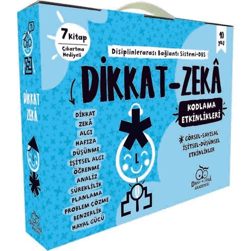 Dikkat Zeka 4. Sınıf Seti 10 Yaş (7 Kitap) - Mehmet Türkdoğan