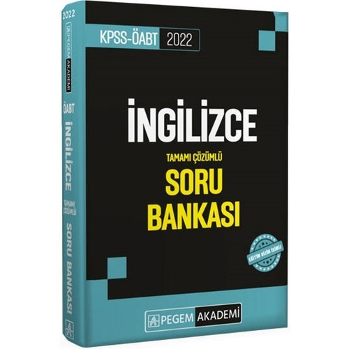 Pegem Akademi Yayıncılık 2022 KPSS ÖABT İngilizce Tamamı Çözümlü Soru Bankası