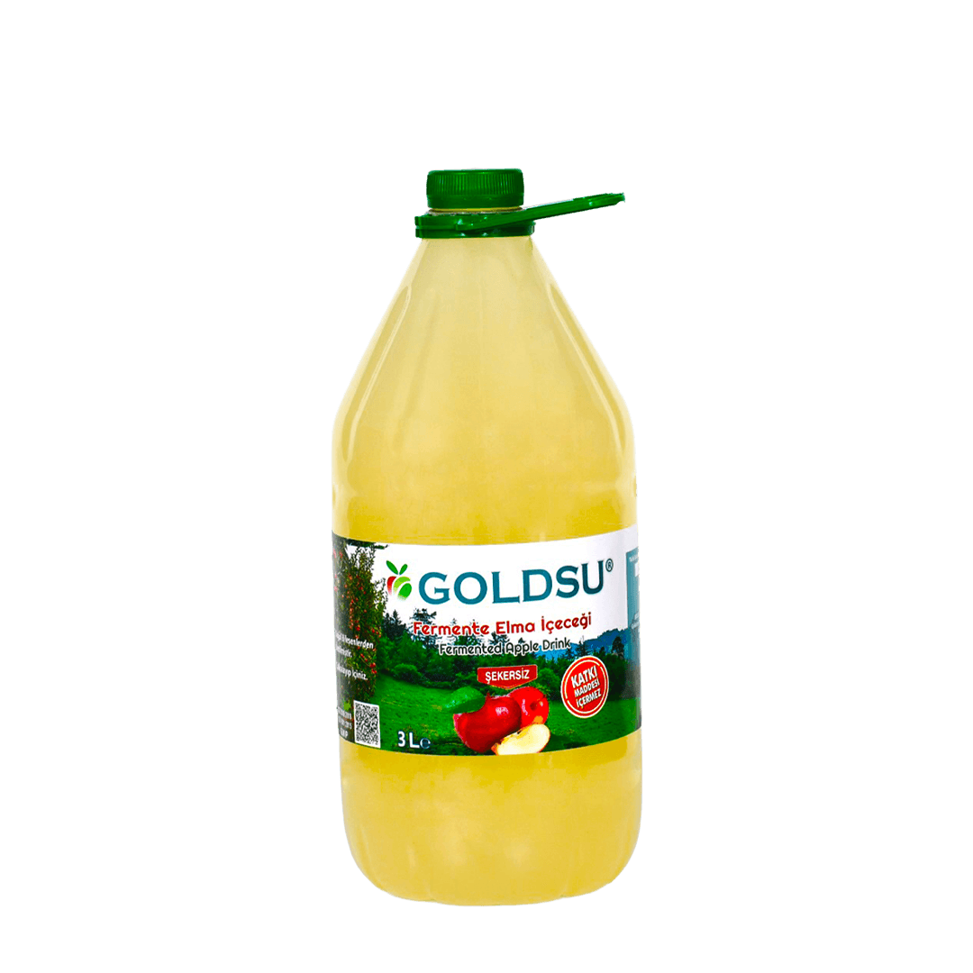 Goldsu Doğal Fermente Elma İçeceği 3 Lt