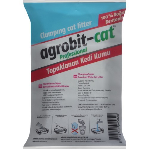 Agrobit Cat Marsilya Sabunu Kedi Kumu Doğal Bentonit İnce Taneli 10 Lt  6602-07