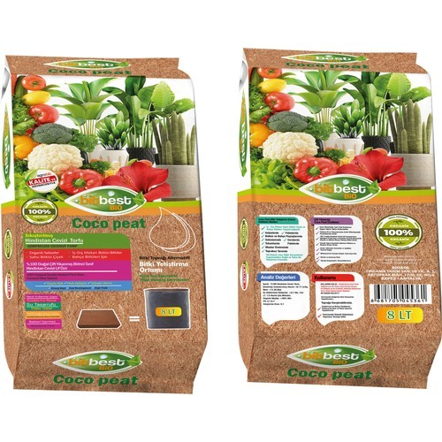 Bitbest Cocopeat 8lt Sıkıştırılmış Hindistan Cevizi Torfu Bitki Toprağı Alternatifi