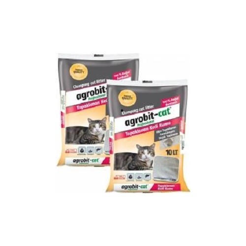 Agrobit Cat Kokusuz Bentonit Kedi Kumu 2  x 10 lt