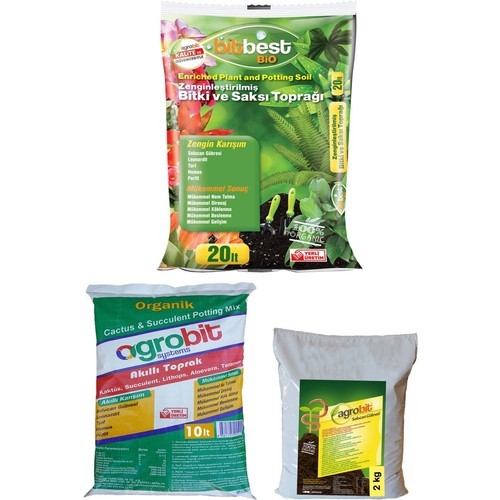 Bitbest Bio 20 Lt + Agrobit Kaktüs 10 Lt Bitki Toprağı + Solucan Gübresi 2 Lt