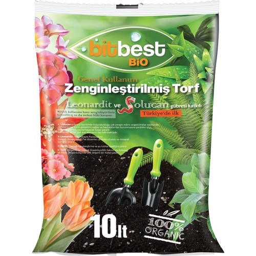 Bitbest Bio 10 Lt Bitki Ve Saksı Toprağı , Torfu ( Solucan Gübresi Ve Leonardit Katkılı ) 1105-02