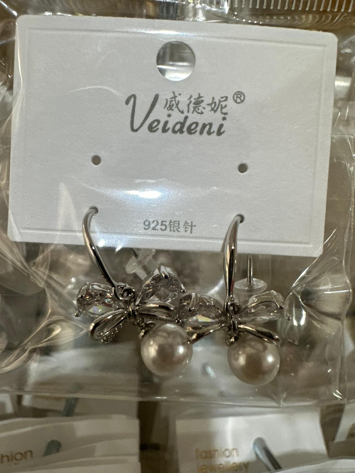 Zirkon Fiyonk İnci Küpe