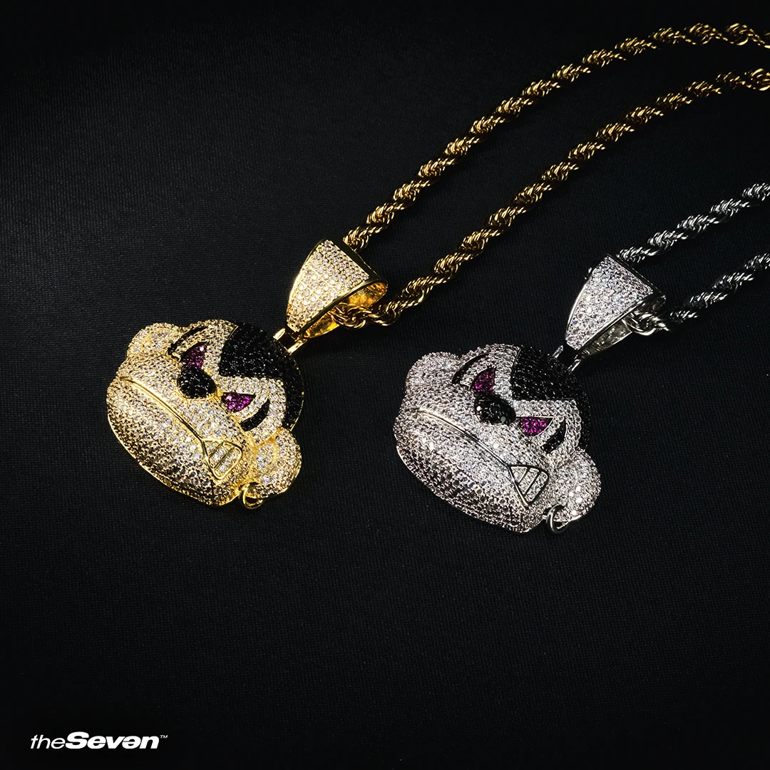 Iced Out Donkey Kong Pendant Kolye Ucu