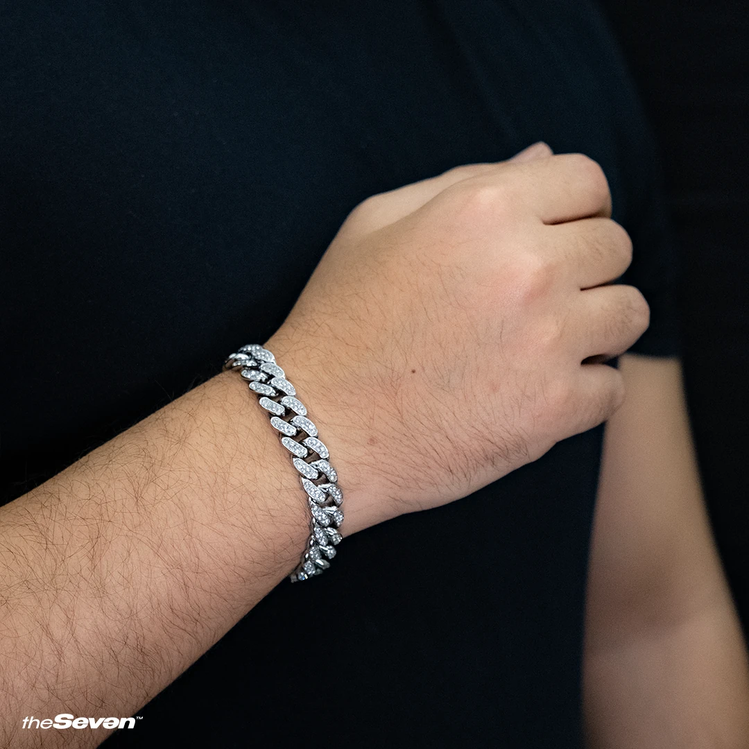 Iced Out 13mm Cuban Chain Bileklik