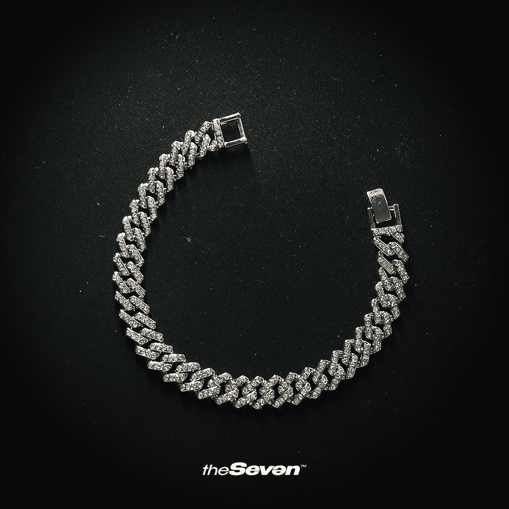 Iced Out 10mm Prong Chain Bileklik